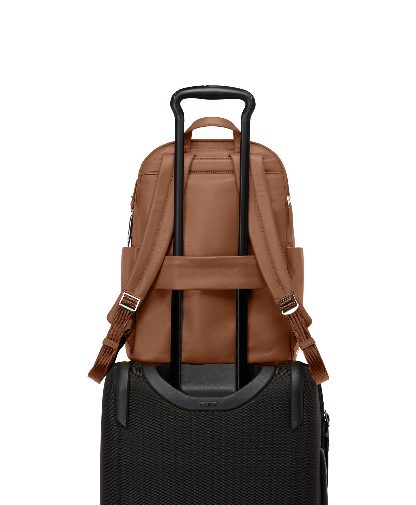 Multi-Pocket Leather Large Travel Laptop Backpack