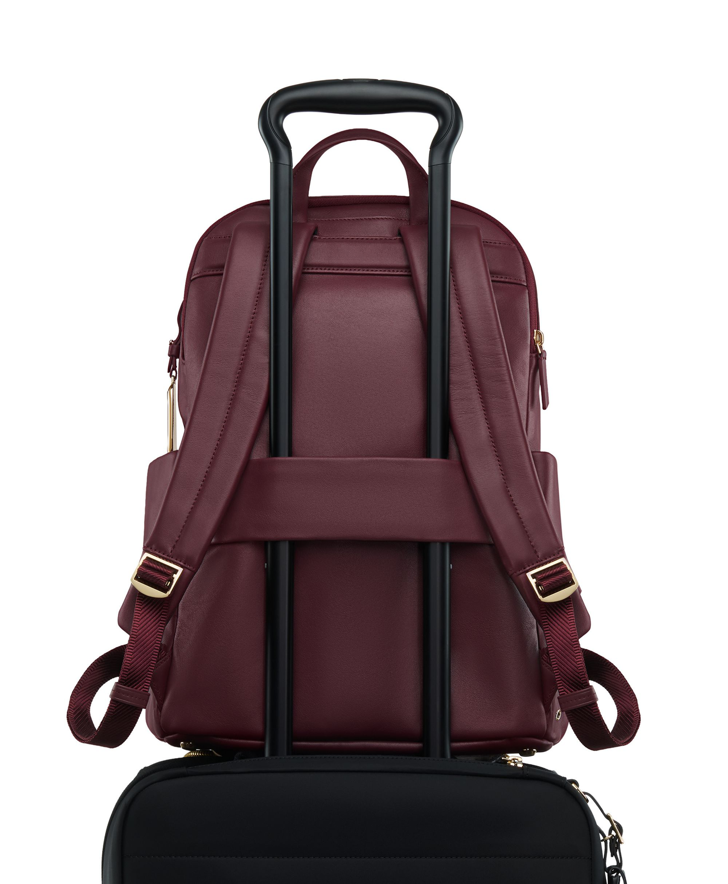 Multi-Pocket Leather Large Travel Laptop Backpack