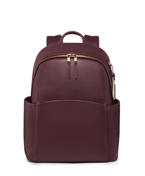 Multi-Pocket Leather Large Travel Laptop Backpack