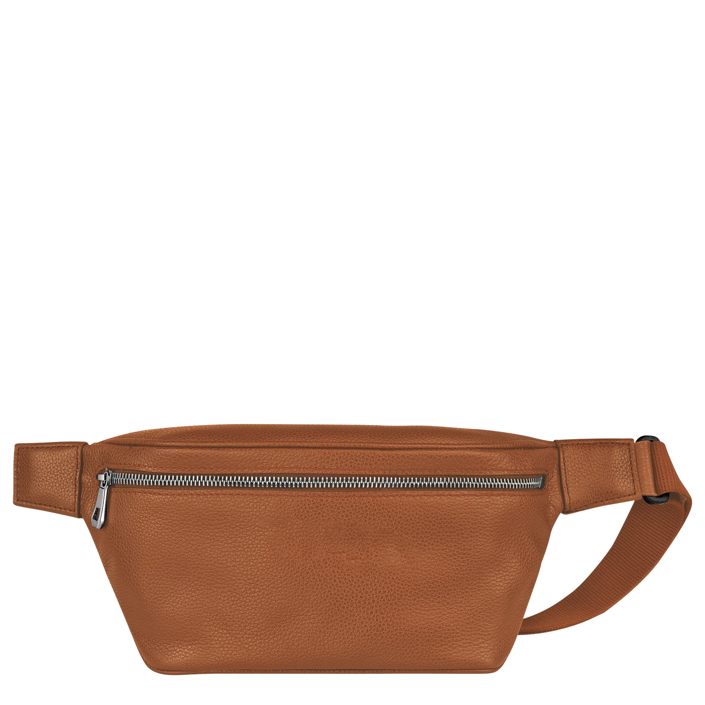 Cowhide Leather Full Zip Adjustable Strap Multi-Pocket Belt Bag