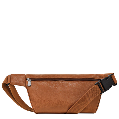 Cowhide Leather Full Zip Adjustable Strap Multi-Pocket Belt Bag
