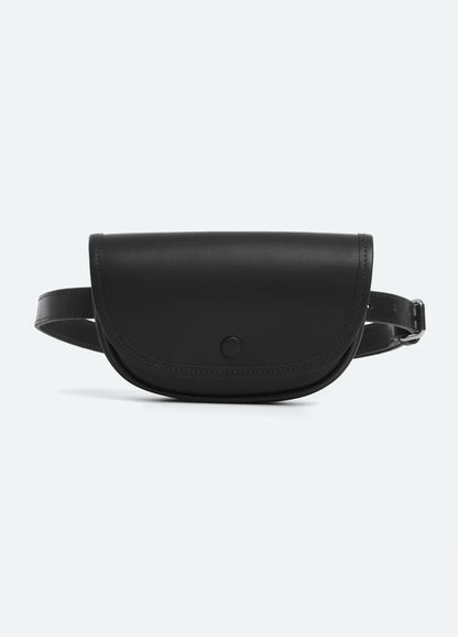 Suede Leather Trim Convertible Adjustable Strap Belt Bag