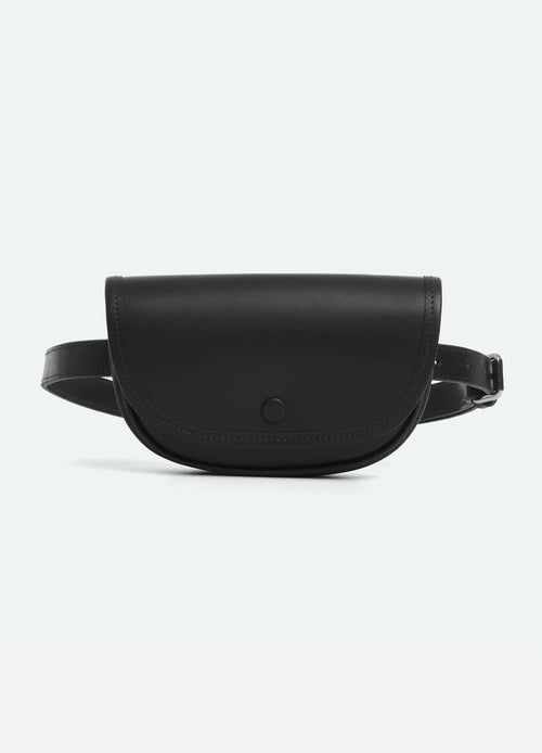 Suede Leather Trim Convertible Adjustable Strap Belt Bag
