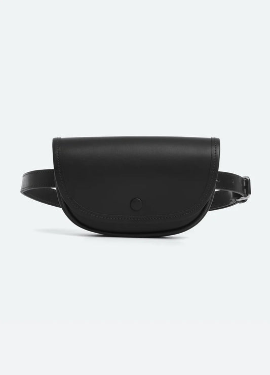 Suede Leather Trim Convertible Adjustable Strap Belt Bag