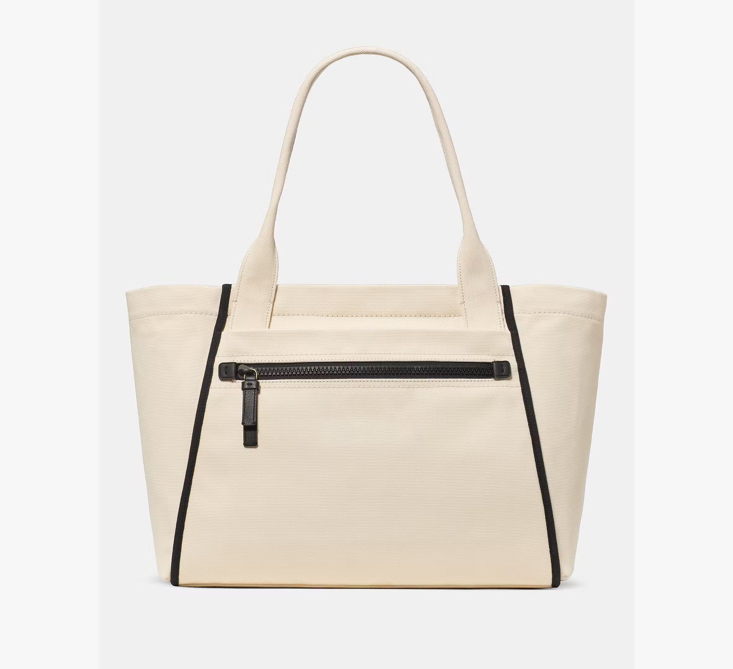 Large Canvas Zip Top Multi-Pocket Daily Canvas Bag