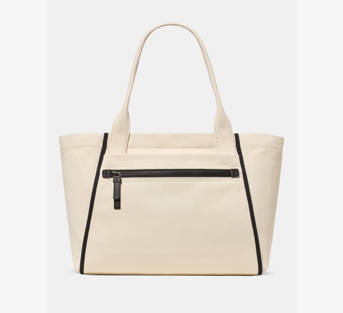Large Canvas Zip Top Multi-Pocket Daily Canvas Bag
