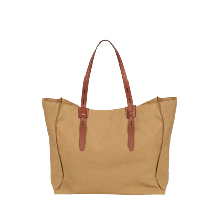 Adjustable Multi-Wear Linylen Open Top Edge Canvas Bag Tote