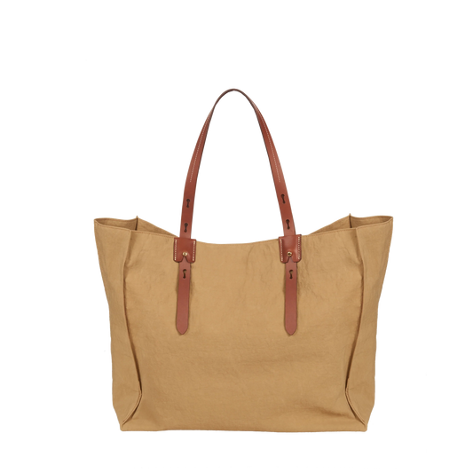Adjustable Multi-Wear Linylen Open Top Edge Canvas Bag Tote