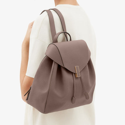 Millepunte Soft Calf Leather Flap Magnetic Closure Medium Backpack
