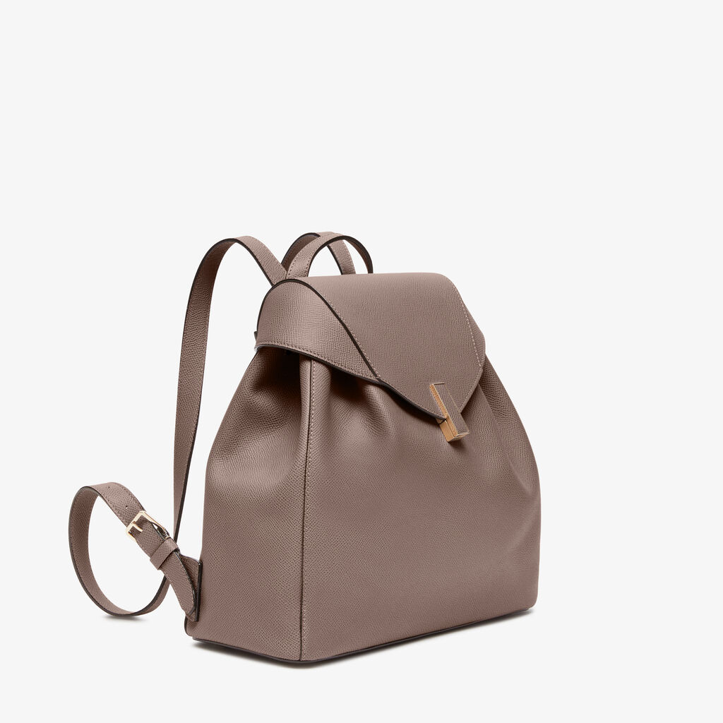 Millepunte Soft Calf Leather Flap Magnetic Closure Medium Backpack