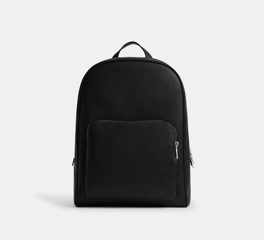Crossgrain Leather Dual Zip Laptop Travel Backpack