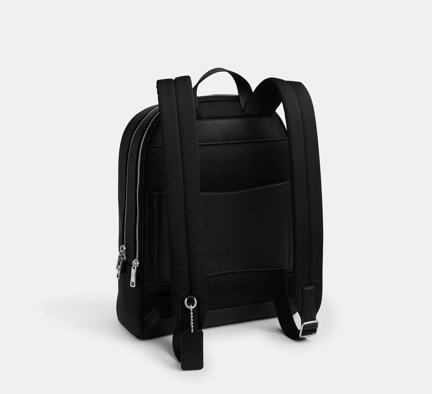 Crossgrain Leather Dual Zip Laptop Travel Backpack