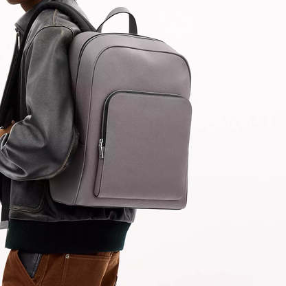 Crossgrain Leather Multi-Compartment Laptop Backpack