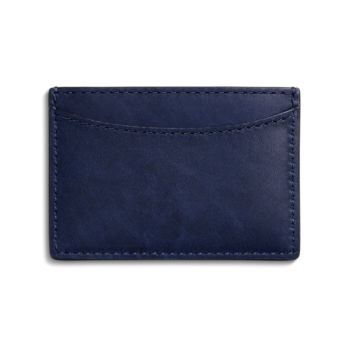 Natural Grain Leather Minimalist 3 Pocket Card Case Wallet